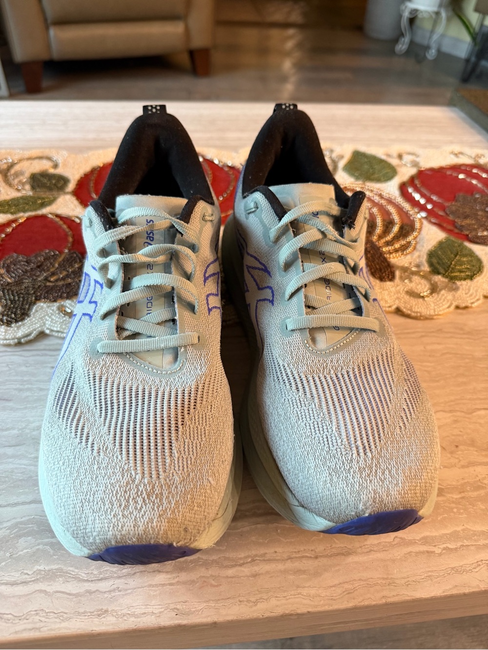 ASICS GlideRide Max Men’s 9.5 Road Running Shoes FF Blast Sage Blue